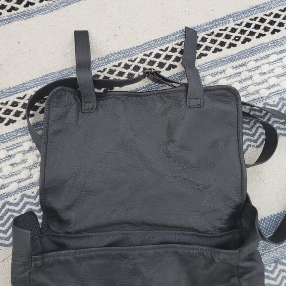 BARNSTORM Vintage 80' Handmade Full Grain Leather Crossbody Sachel Bag - Picture 11 of 16